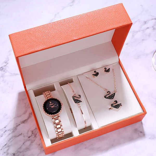 waterproof quartz watch, swan watch, fusa, women's fashion five sets, tiktok ladies' watch, Slivery;brown
waterproof quartz watch, swan watch, fusa, women's fashion five sets, tiktok ladies' watch, Slivery;brown