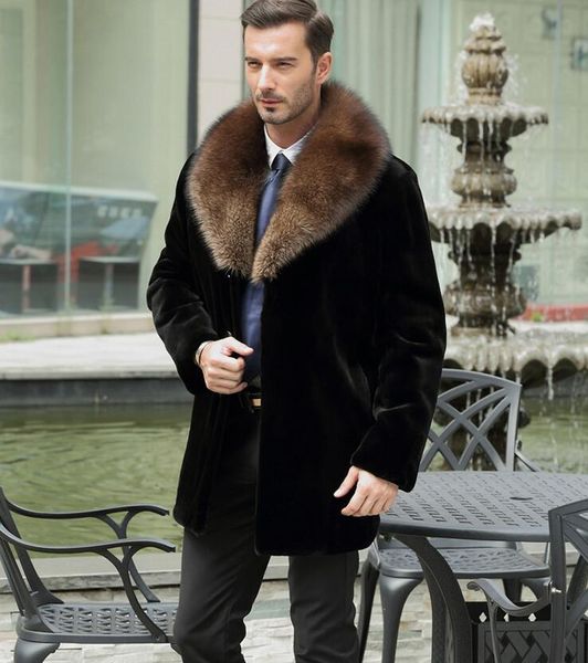 men's fur & faux 2021 autumn and winter coat tidy long section mink leather large size imitation, Black
men's fur & faux 2021 autumn and winter coat tidy long section mink leather large size imitation, Black