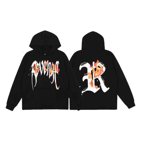 winter revenge warm and popular flame letter plush connecting hat sweater gaojie tide brand coat lining, Black
winter revenge warm and popular flame letter plush connecting hat sweater gaojie tide brand coat lining, Black