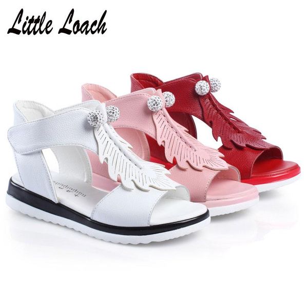 sandals princess open toe cow leather roman students light-weight slip-resistant footwear summer fashion shoes size26-37, Black;red
sandals princess open toe cow leather roman students light-weight slip-resistant footwear summer fashion shoes size26-37, Black;red