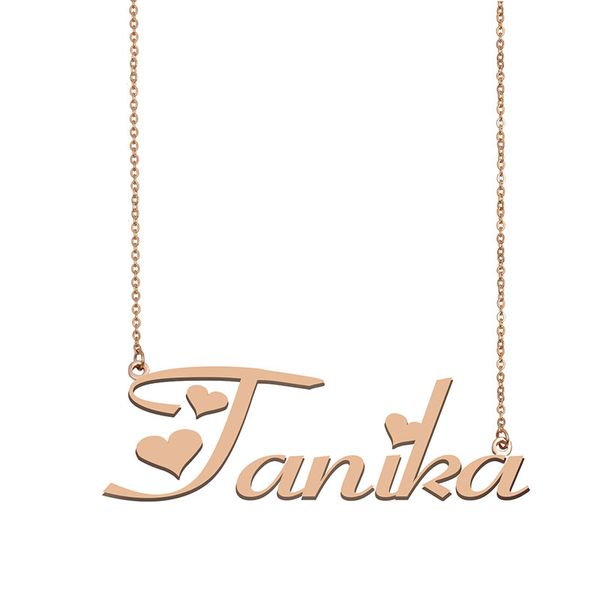 Tanika Name Necklace Custom Nameplate Pendant for Women Girls Birthday Gift Kids Best Friends Jewelry 18k Gold Plated Stainless Steel, Silver
Tanika Name Necklace Custom Nameplate Pendant for Women Girls Birthday Gift Kids Best Friends Jewelry 18k Gold Plated Stainless Steel, Silver