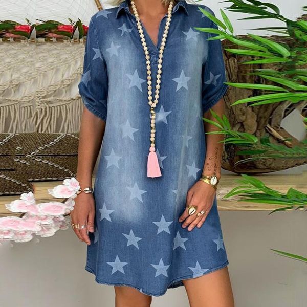 party dresses denim jeans womens v neck shirt dress summer 2021 plus size stars print mini female retro elegant a-line beach1, White;black
party dresses denim jeans womens v neck shirt dress summer 2021 plus size stars print mini female retro elegant a-line beach1, White;black