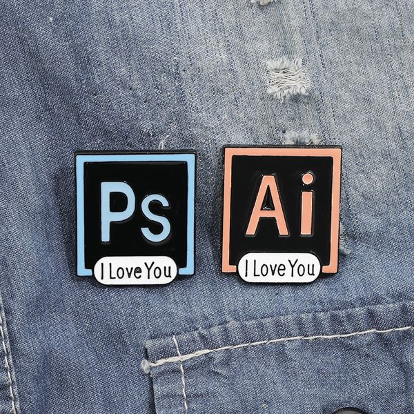 cartoon ps ai letter brooch pins enamel funny metal brooches for girls gift jewelry badges bag clothes accessories shirt pin, Gray
cartoon ps ai letter brooch pins enamel funny metal brooches for girls gift jewelry badges bag clothes accessories shirt pin, Gray