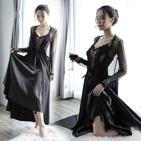 pink sleep set silk long gowns ladies black women robes sleepwear sets lace bathrobe pajamas dress bridesmaid lingerie porno1, Black;red
pink sleep set silk long gowns ladies black women robes sleepwear sets lace bathrobe pajamas dress bridesmaid lingerie porno1, Black;red