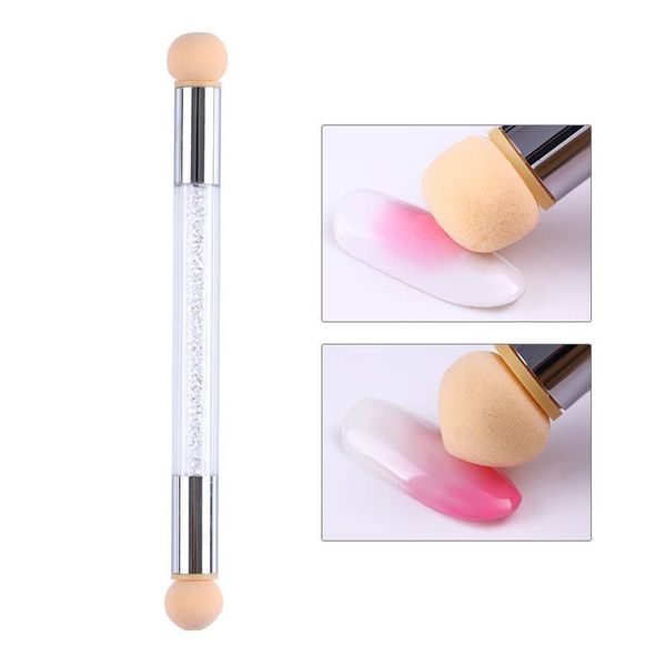 1 pc double-ended gradient shading pen dotting brush sponge head rhinestone handle nail art brush nail art paint qylriw, Silver
1 pc double-ended gradient shading pen dotting brush sponge head rhinestone handle nail art brush nail art paint qylriw, Silver