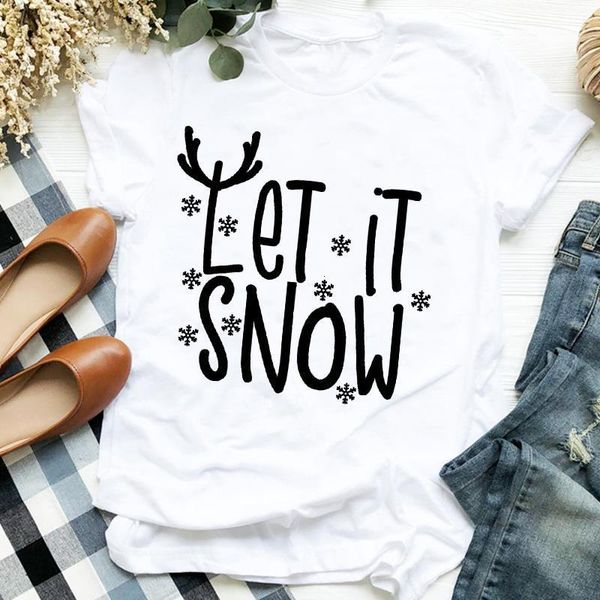 women merry christmas snow cute letter printing cute holiday clothes ladies graphic print tee tshirt female t-shirt, White
women merry christmas snow cute letter printing cute holiday clothes ladies graphic print tee tshirt female t-shirt, White