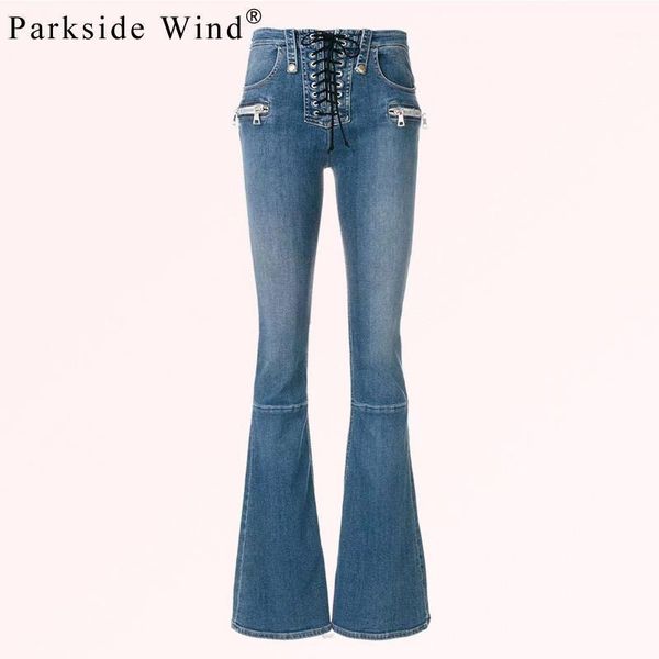 parkside wind women vintage flare jeans bleached washed blue jeans high waist lace up denim tied stitching femme kwa0974-51
parkside wind women vintage flare jeans bleached washed blue jeans high waist lace up denim tied stitching femme kwa0974-51