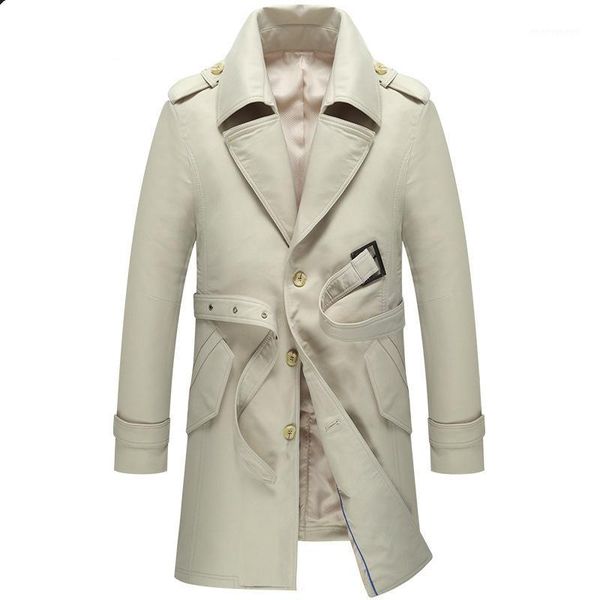 men's trench coats light luxury men's medium-length coat with belt and large lapel man turn-down collar size to 4xl1, Tan;black
men's trench coats light luxury men's medium-length coat with belt and large lapel man turn-down collar size to 4xl1, Tan;black