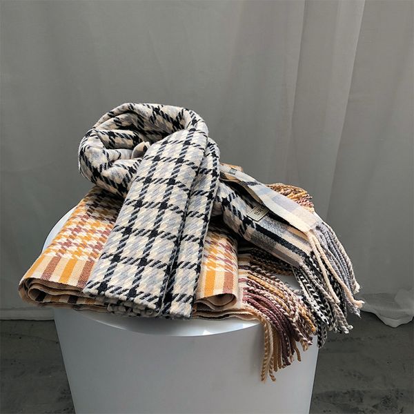 2020 winter new plaid cashmere scarf women tassel british warm and thick shawl, Blue;gray
2020 winter new plaid cashmere scarf women tassel british warm and thick shawl, Blue;gray