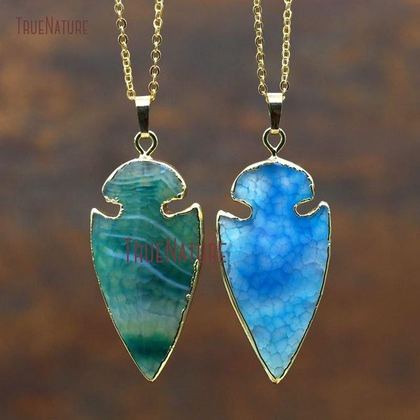 pendant necklaces wholesale frosted crackled agates necklace gold electroplated long chains arrowhead in 18 inch nm7958, Silver
pendant necklaces wholesale frosted crackled agates necklace gold electroplated long chains arrowhead in 18 inch nm7958, Silver