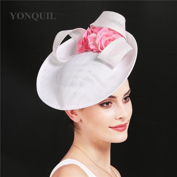 white formal lady fascinator race big hat fedora with flower decor elegant ladies women headpiece with headband chapeau, Blue;gray
white formal lady fascinator race big hat fedora with flower decor elegant ladies women headpiece with headband chapeau, Blue;gray