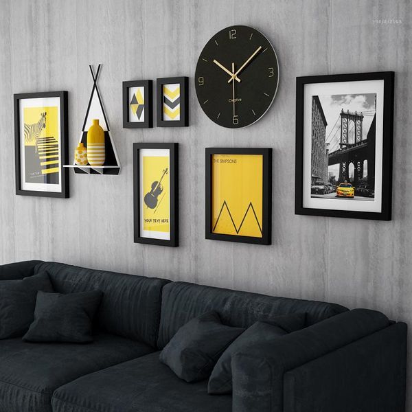 classic p frame wall decoration european style home design wooden picture frame set with clock modern painting, black white1
classic p frame wall decoration european style home design wooden picture frame set with clock modern painting, black white1