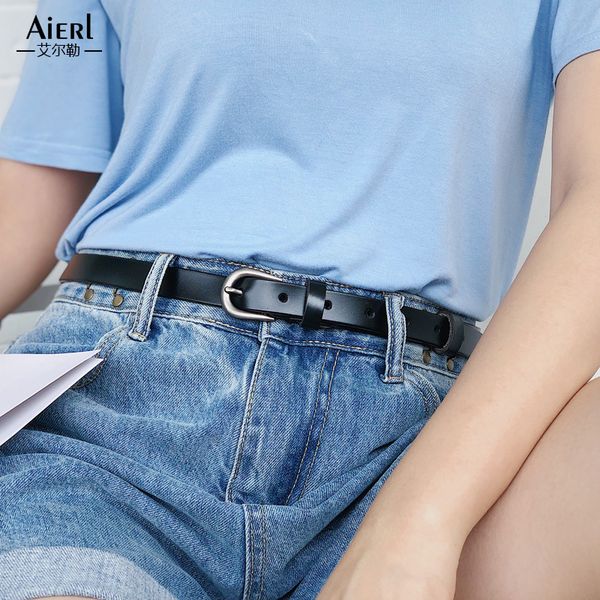 women's leather ins style fashion simple and versatile thin belt korean decorative student jeans with black, Black;brown
women's leather ins style fashion simple and versatile thin belt korean decorative student jeans with black, Black;brown