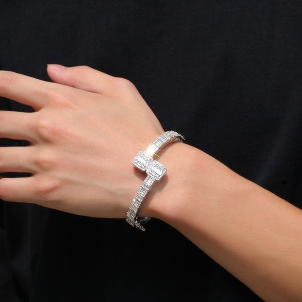 hip hop men style t shape copper bangle cz micro pave square bracelets classic design male jewelry, Black
hip hop men style t shape copper bangle cz micro pave square bracelets classic design male jewelry, Black