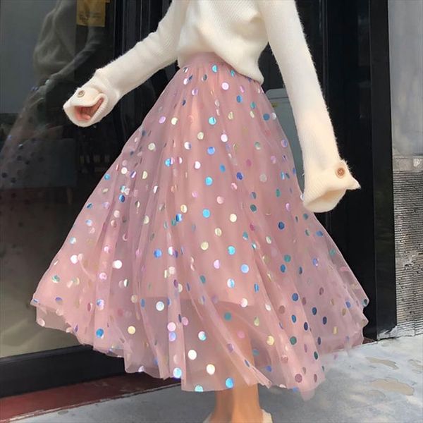 skirt female sequins mesh long 2020 spring summer autumn skirt female korean version gauze pettiskirt large swing skirts womens, Black
skirt female sequins mesh long 2020 spring summer autumn skirt female korean version gauze pettiskirt large swing skirts womens, Black
