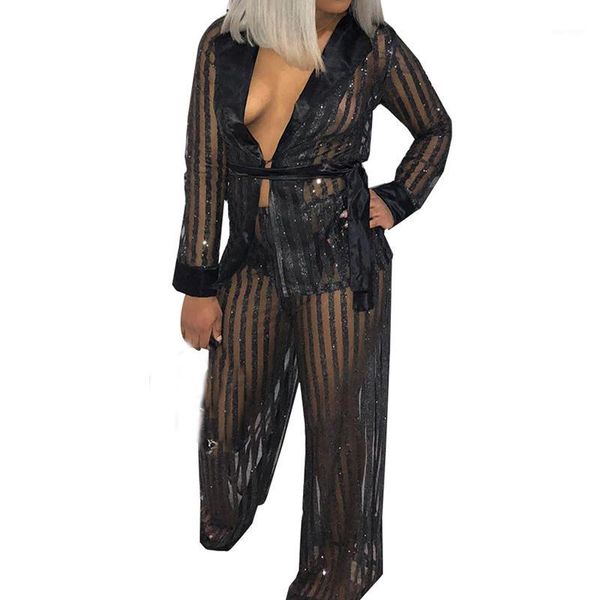 sparkly sequin two pieces set turn down collar coats + long pants sets woman 2pcs outfits see through party clubwear sashes1, Gray
sparkly sequin two pieces set turn down collar coats + long pants sets woman 2pcs outfits see through party clubwear sashes1, Gray