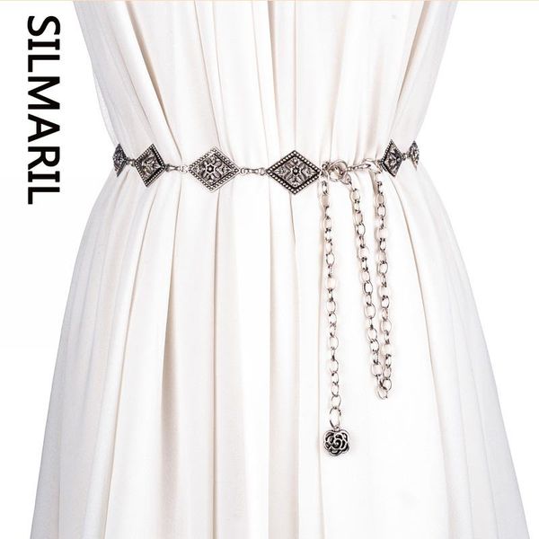 silmaril spring summer new fashion elegant silver carved waist chain ethnic style metal waist female punk style belt for women, Black;brown
silmaril spring summer new fashion elegant silver carved waist chain ethnic style metal waist female punk style belt for women, Black;brown