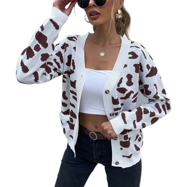 print button front knitwear v neck women cardigan autumn sweaters casual t shirt long sleeve knit outerwear, White;black
print button front knitwear v neck women cardigan autumn sweaters casual t shirt long sleeve knit outerwear, White;black