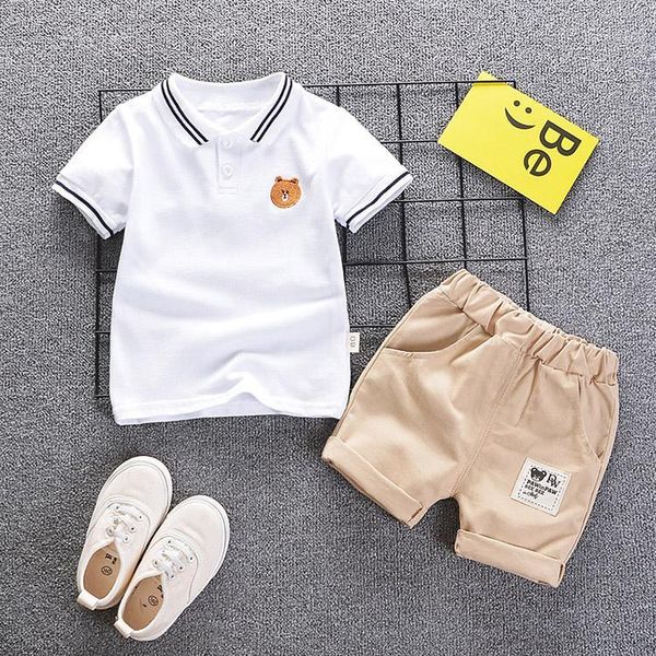 2020 new summer boy clothing set short sleeve striped bear cotton vest+shorts 2pcs solid children suit boys sports outfit set1, White
2020 new summer boy clothing set short sleeve striped bear cotton vest+shorts 2pcs solid children suit boys sports outfit set1, White