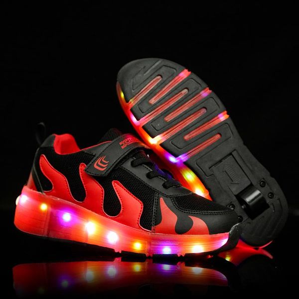 kids shoes with led lights children roller skate sneakers with wheels glowing led light up for boys girls zapatillas con ruedas, Black
kids shoes with led lights children roller skate sneakers with wheels glowing led light up for boys girls zapatillas con ruedas, Black