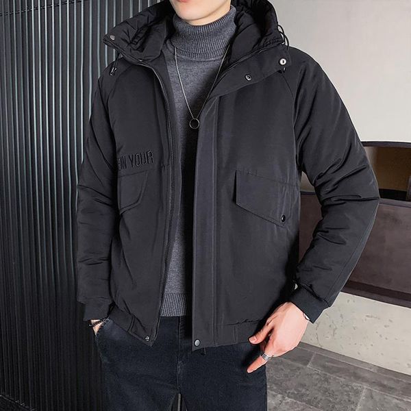 men's down & parkas winter padded hooded plus size imitation silk cotton liner warm jacket, Black
men's down & parkas winter padded hooded plus size imitation silk cotton liner warm jacket, Black