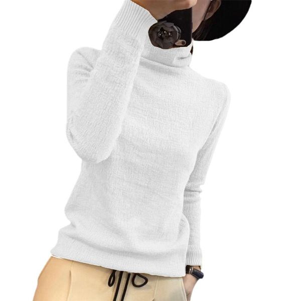 women's sweaters fashion woman sweater pullover autumn winter solid color turtle neck long sleeve slim high warm ladies clothes, White;black
women's sweaters fashion woman sweater pullover autumn winter solid color turtle neck long sleeve slim high warm ladies clothes, White;black