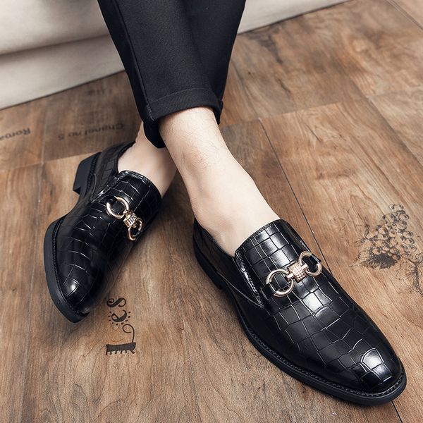 2020 new cross-border 2020 autumn new mens leather shoes british crocodile leather slip on loafers personality peas shoes mens shoes, Black
2020 new cross-border 2020 autumn new mens leather shoes british crocodile leather slip on loafers personality peas shoes mens shoes, Black