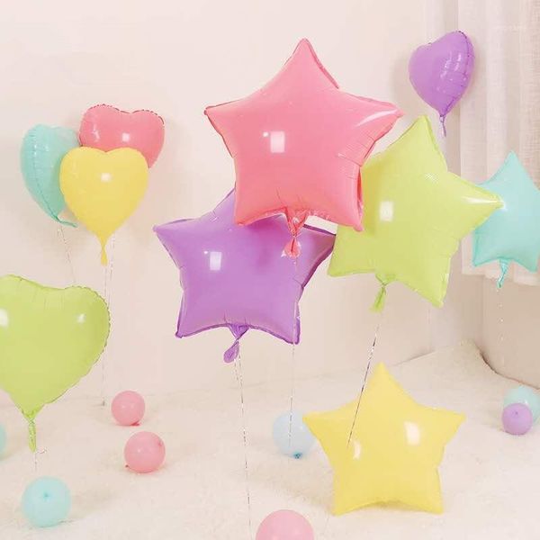 party decoration 5pcs 18 inch macarons star love heart aluminum foil balloons helium air balloon event birthday candy color1
party decoration 5pcs 18 inch macarons star love heart aluminum foil balloons helium air balloon event birthday candy color1