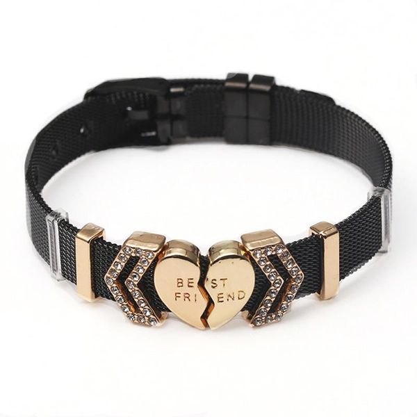 chieloys fashion love lock friend brand charm bracelet stainless steel mesh bracelet for european woman friendship gifts, Black
chieloys fashion love lock friend brand charm bracelet stainless steel mesh bracelet for european woman friendship gifts, Black