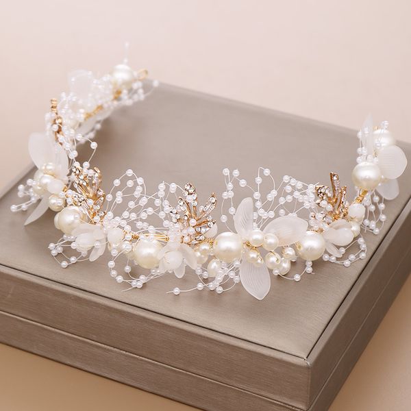 headpieces pearls leaves wedding bridal handmade rhinestone headband luxury hair accessories, Silver
headpieces pearls leaves wedding bridal handmade rhinestone headband luxury hair accessories, Silver