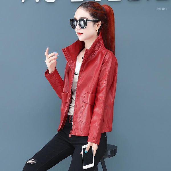 new women spring autumn pu leather jacket casual candy color casual faux leather jacket female coat basic wild streetwear1, Black
new women spring autumn pu leather jacket casual candy color casual faux leather jacket female coat basic wild streetwear1, Black