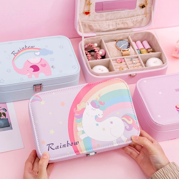 cute unicorn jewelry box leather ins ювелирных изделия пыл ящик для хранения серьги ожерелья ювелирных изделий организатор, Silver
cute unicorn jewelry box leather ins ювелирных изделия пыл ящик для хранения серьги ожерелья ювелирных изделий организатор, Silver