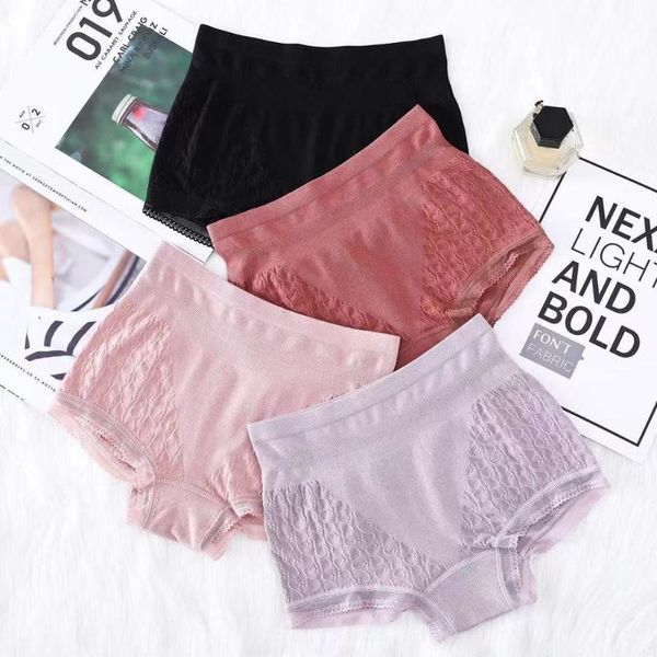 medium waist jacquard flat angle women's underwear, Black;pink
medium waist jacquard flat angle women's underwear, Black;pink