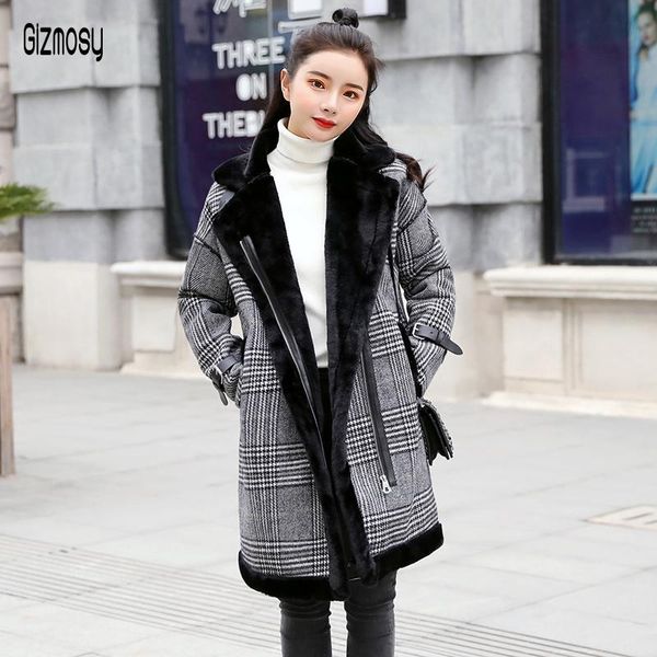 autumn winter new women medium length woolen coat female loose elegant plaid patchwork wool blend coat thick warm ca6521, Tan;black
autumn winter new women medium length woolen coat female loose elegant plaid patchwork wool blend coat thick warm ca6521, Tan;black