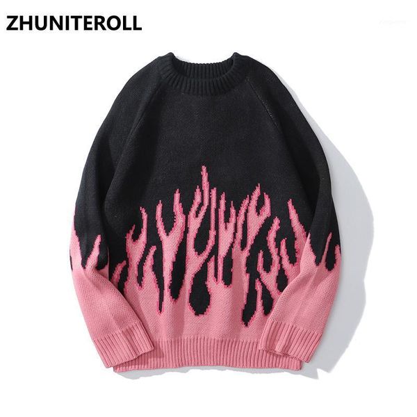 2021 new hip hop sweaters fire flame knitted sweater jumpers streetwear harajuku mens fashion casual loose pullover coats1, White;black
2021 new hip hop sweaters fire flame knitted sweater jumpers streetwear harajuku mens fashion casual loose pullover coats1, White;black