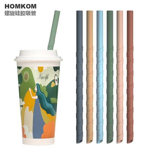 household thread suction tubes recyclable pure color food grade silicone screw straws environmental new pattern 1 8hk j2
household thread suction tubes recyclable pure color food grade silicone screw straws environmental new pattern 1 8hk j2