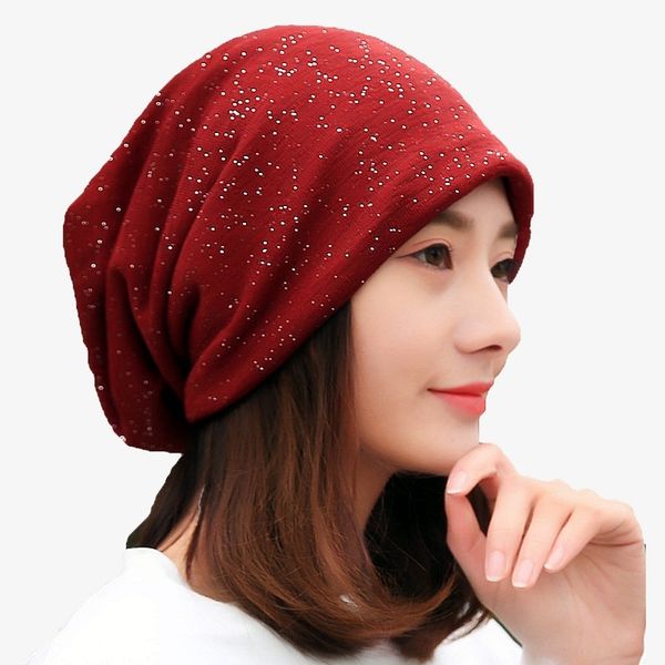 brand women sequine design autumn winter hats for ladies thin girl hat beanies knitted skullies hat cap female solid color gorro y201024, Blue;gray 
brand women sequine design autumn winter hats for ladies thin girl hat beanies knitted skullies hat cap female solid color gorro y201024, Blue;gray