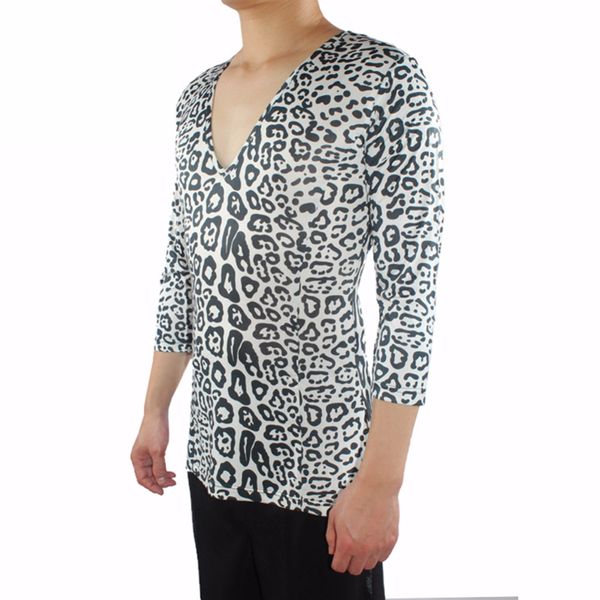sell male latin dance shirts white leopard fringe cotton wears men salsa ballroom classical gypsy dancing clothes 7050, Black;red
sell male latin dance shirts white leopard fringe cotton wears men salsa ballroom classical gypsy dancing clothes 7050, Black;red
