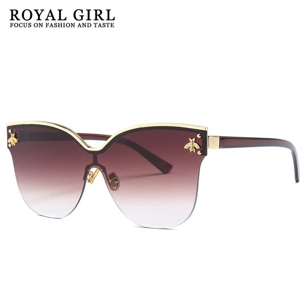 royal girl oversize rimless sunglasses women 2020 fashion cat eye bee sun glasses female retro brand designer oculos uv400 ss735, White;black
royal girl oversize rimless sunglasses women 2020 fashion cat eye bee sun glasses female retro brand designer oculos uv400 ss735, White;black