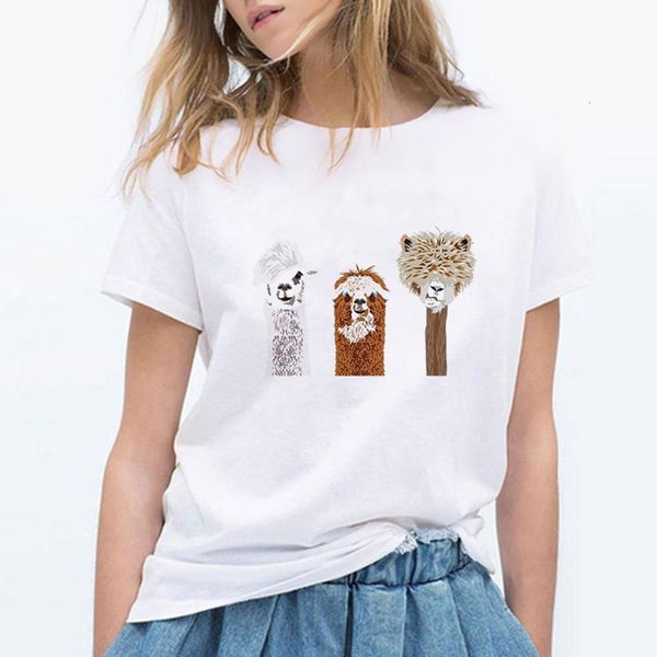 women alpaca clothes t shirt female t-shirt tee shirts harajuku summer 90s loose graphic punk grunge streetwear tshirt, White
women alpaca clothes t shirt female t-shirt tee shirts harajuku summer 90s loose graphic punk grunge streetwear tshirt, White