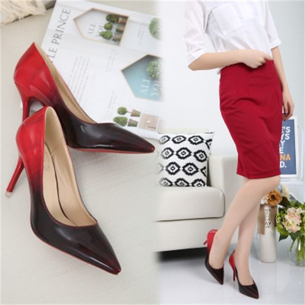 2020 to leather red wine high heels eight in boat wedding shoes women's mixed color bl3p, Black
2020 to leather red wine high heels eight in boat wedding shoes women's mixed color bl3p, Black
