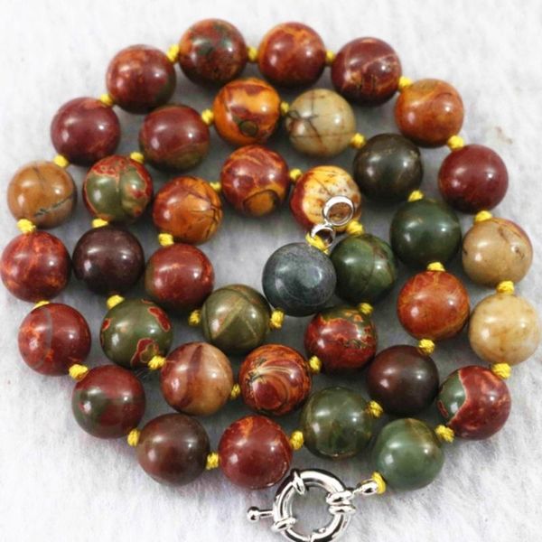 natural picasso stone 8mm 10mm 12mm round beads classcial jewelry necklace 18" b1017, Silver
natural picasso stone 8mm 10mm 12mm round beads classcial jewelry necklace 18" b1017, Silver