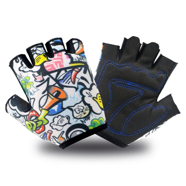 outdoor sports bike bicycle cycling for children kids child non slip breathable half finger fingerless gloves, Blue;gray
outdoor sports bike bicycle cycling for children kids child non slip breathable half finger fingerless gloves, Blue;gray