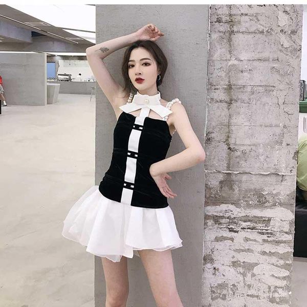women black punk lolita tank with choker bow tie pearls beading straps sleeveless bustiers club harajuku bandeau1, White
women black punk lolita tank with choker bow tie pearls beading straps sleeveless bustiers club harajuku bandeau1, White