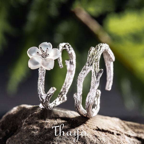 thaya white cherry blossom silver ring s925 silver natural pearl shell flower branch rings for women elegant ladies jewelry 201110
thaya white cherry blossom silver ring s925 silver natural pearl shell flower branch rings for women elegant ladies jewelry 201110