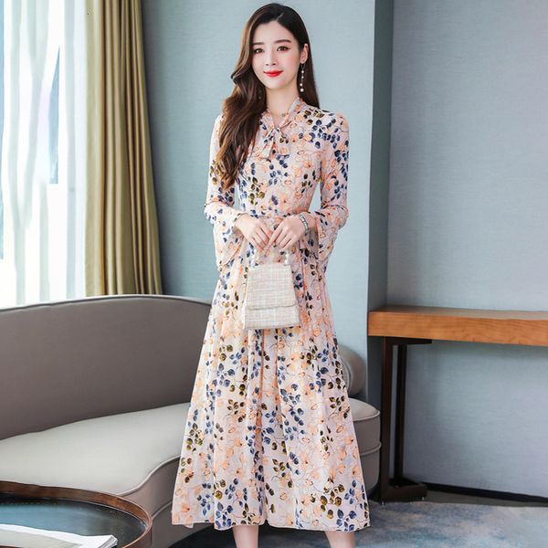 2021 new mode track dressed in autumn ladies chiffon impression elegant party holiday long bow necklace dress burning sleeve h00116, Black;gray
2021 new mode track dressed in autumn ladies chiffon impression elegant party holiday long bow necklace dress burning sleeve h00116, Black;gray