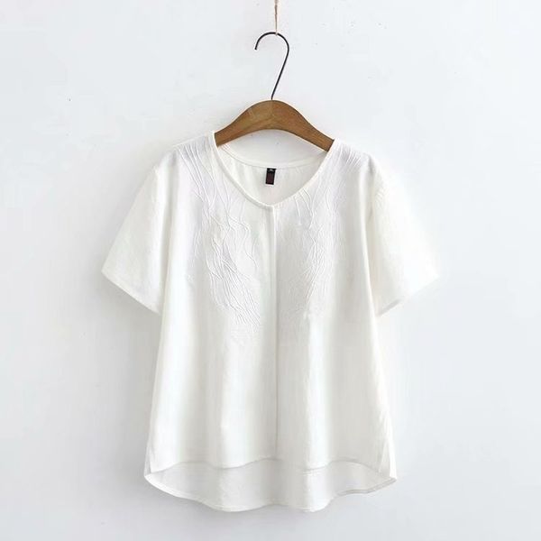 xl-4xl plus size cotton complete summer floral embroidery female vintage shirts 5nwq, White
xl-4xl plus size cotton complete summer floral embroidery female vintage shirts 5nwq, White