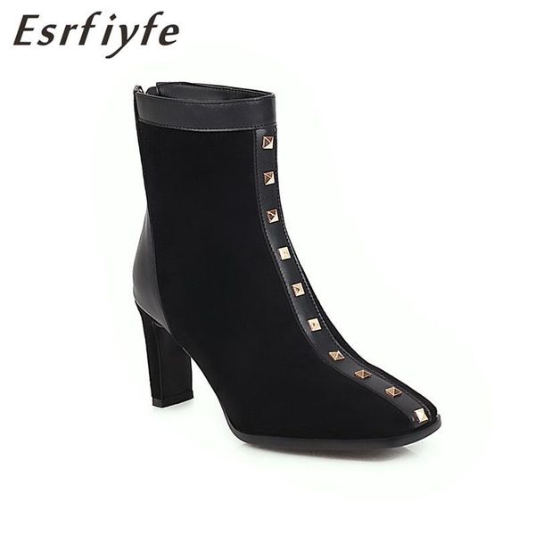 esrfiyfe 2020 new large size 34-48 women ankle boots autumn winter woman high heels square toe shoes woman party short boots, Black
esrfiyfe 2020 new large size 34-48 women ankle boots autumn winter woman high heels square toe shoes woman party short boots, Black