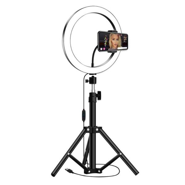 dimmable 26cm led ring fill light selfie lamp built-in abs led beads with 1.2m phone holder tripod makeup video live studio
dimmable 26cm led ring fill light selfie lamp built-in abs led beads with 1.2m phone holder tripod makeup video live studio