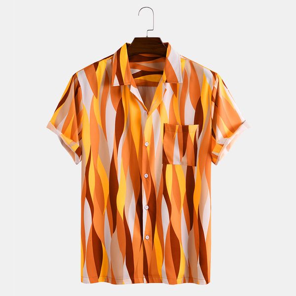 new 2021 short sleeve casual chest bag printed men's shirtslim fit fashion floral print dress males clothes, White;black
new 2021 short sleeve casual chest bag printed men's shirtslim fit fashion floral print dress males clothes, White;black